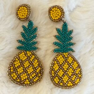 Beaded Pineapple Earrings